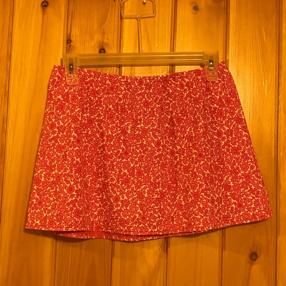 Lands’ End Women’s Pink and White Floral Swim Skirt (No Bottom - Skirt Only) - Picture 4 of 5